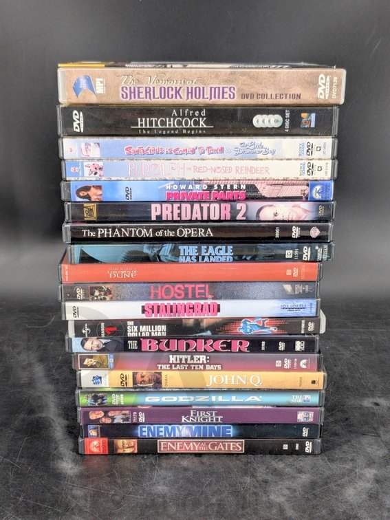 17 DVD Movies And Collections Including Sherlock Holmes And Hitchcock