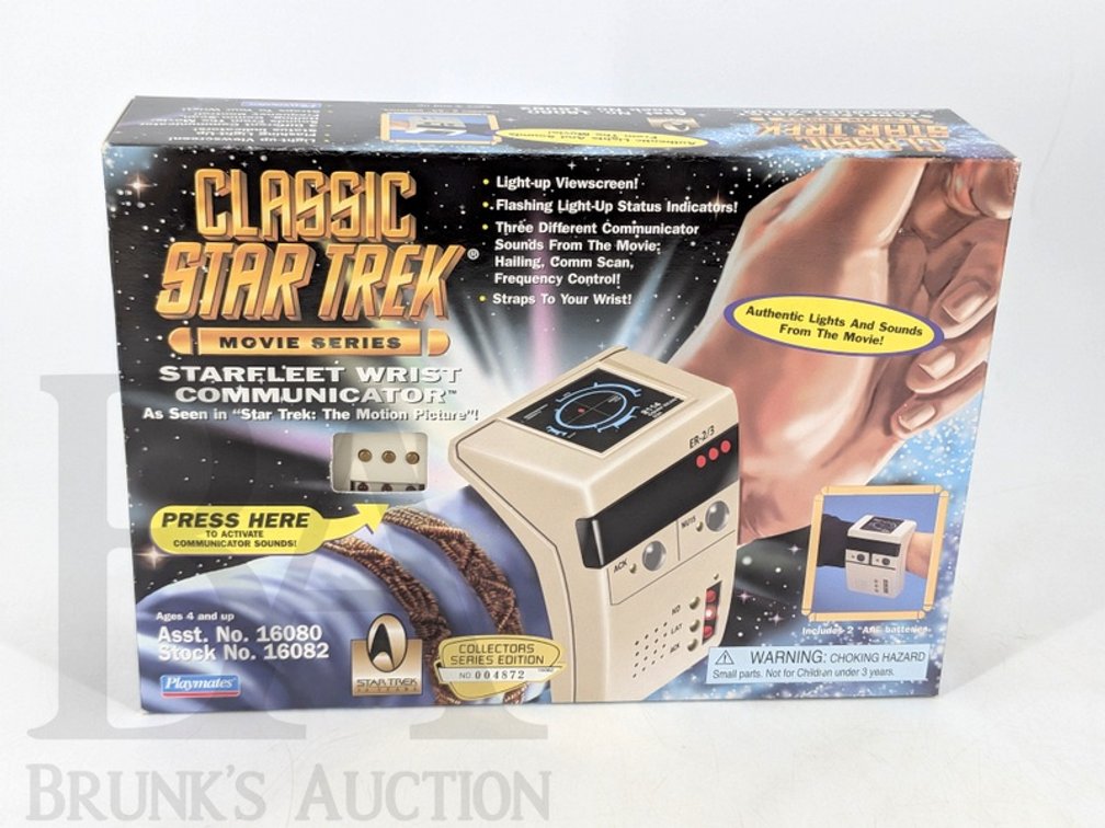1996 Star Trek Starfleet Wrist Communicator Classic Movie Series Boxed Playmates 16080