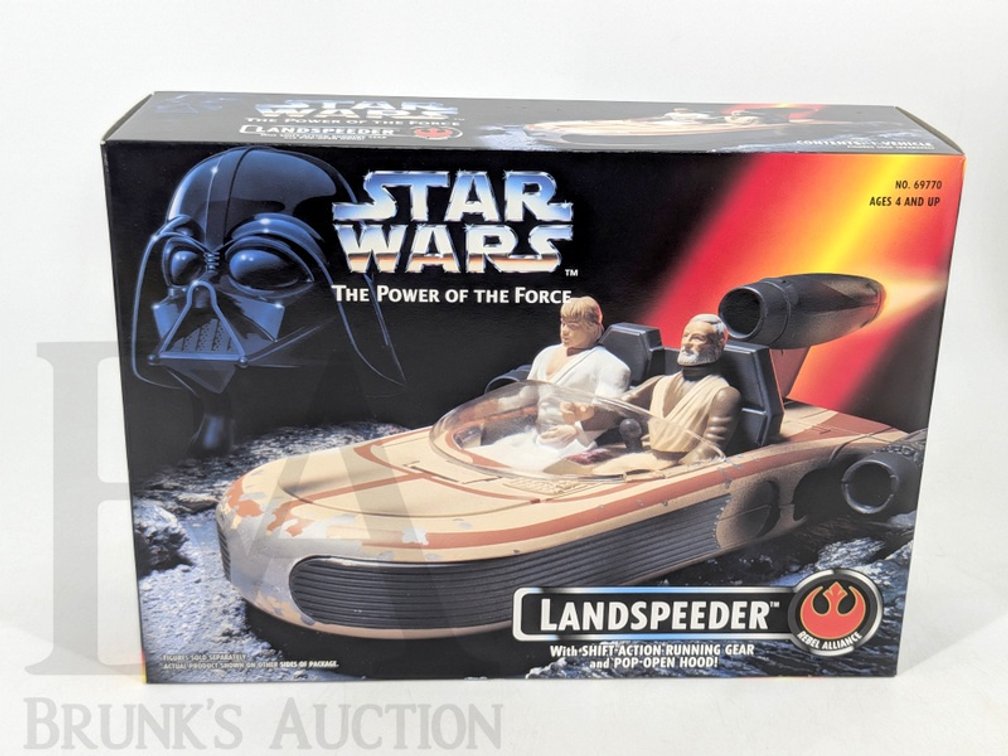 1995 Star Wars The Power of the Force Landspeeder Kenner 69770 Sealed Box