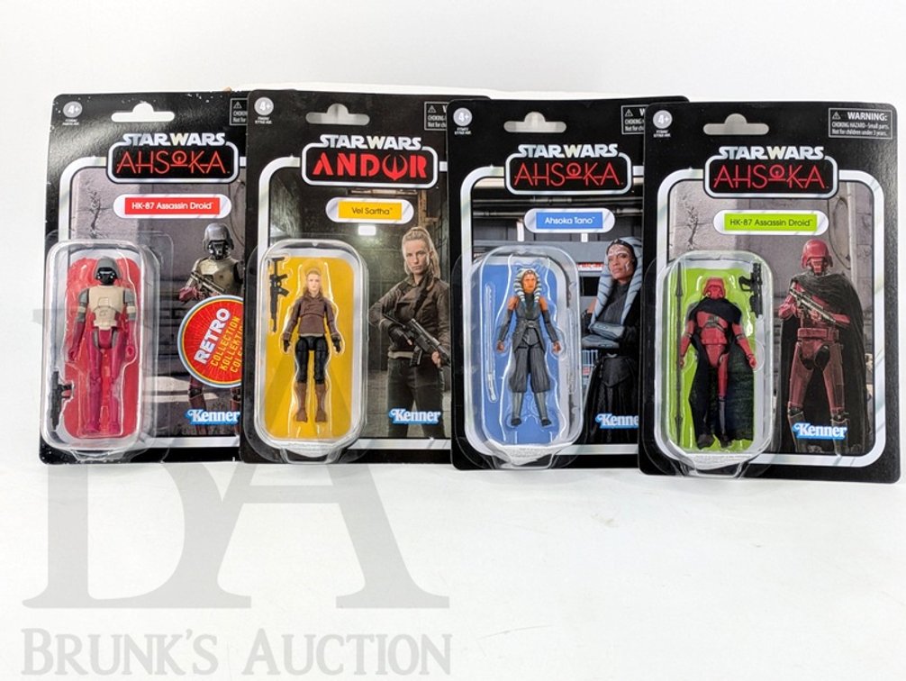 (4) Star Wars Hasbro Figures Ahsoka HK-87 Assassin Droid Vel Sartha Ahsoka Tano