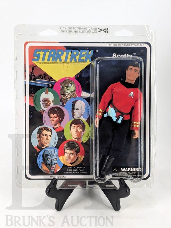 2008 Star Trek Scotty 8-Inch Poseable Action Figure in Original Packaging