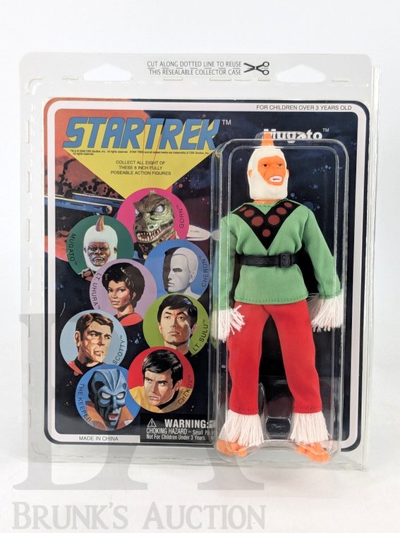2008 Star Trek Mugato 8 Inch Retro Cloth Action Figure in Original Packaging