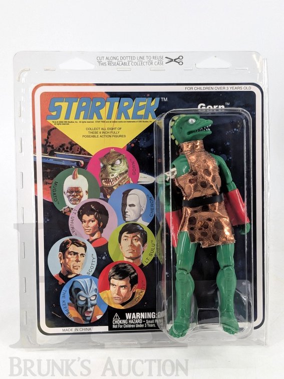 2008 Star Trek Gorn 8" Action Figure by CBS Studios, Carded, As Found