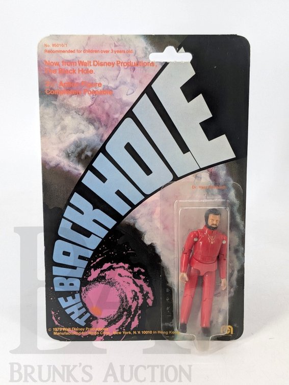 1979 The Black Hole Dr. Hans Reinhardt Figure, Mego Walt Disney, Carded