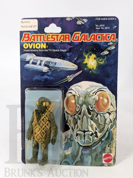 1978 Battlestar Galactica Ovion Action Figure Mattel Sealed on Card