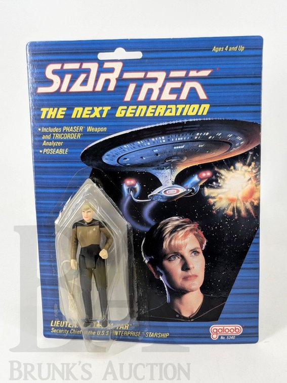 1988 Star Trek TNG Tasha Yar Action Figure by Galoob, Unopened Blister Pack