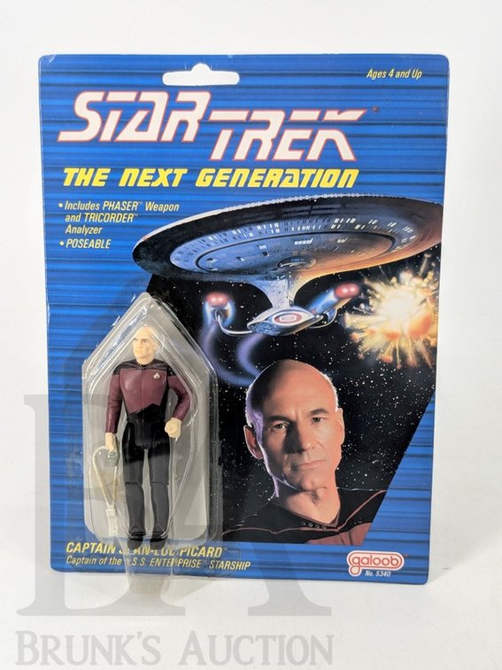 1988 Star Trek TNG Captain Jean-Luc Picard Action Figure Galoob MOC