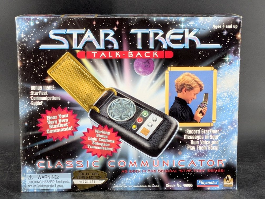 1996 Star Trek Talk-Back Classic Communicator Collector Series Edition No. 021151
