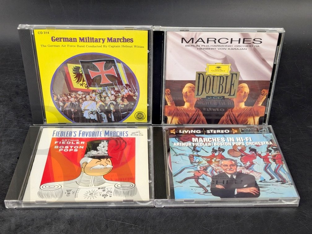 (4) Military and Orchestral March CD Lot Fiedler, Berlin Philharmonic, German Air Force