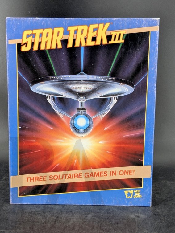 1985 Star Trek III Three Solitaire Games Set West End Games