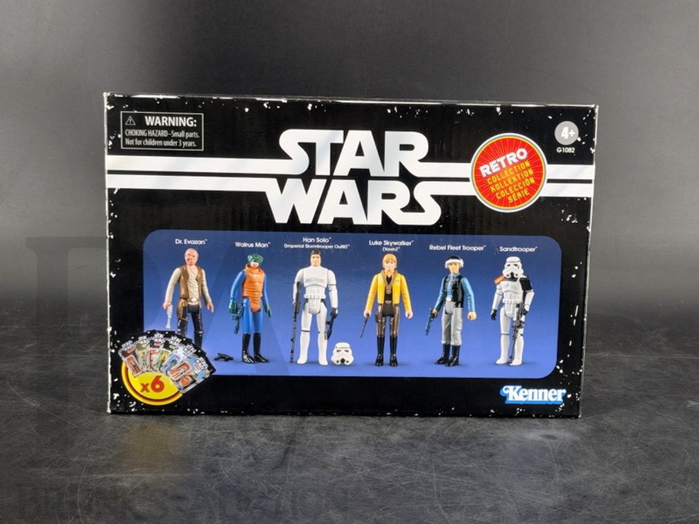 Star Wars Retro Collection Kenner Action Figure Set (6) in Original Box