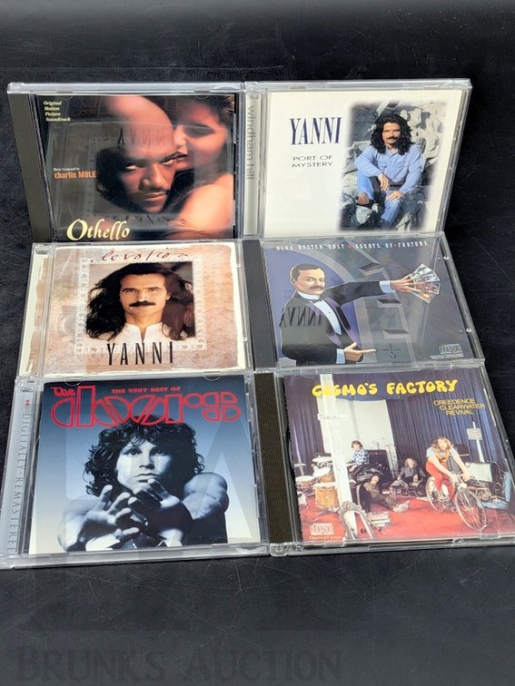 (6) CD Lot The Doors Blue Öyster Cult Yanni Creedence Clearwater Revival Othello