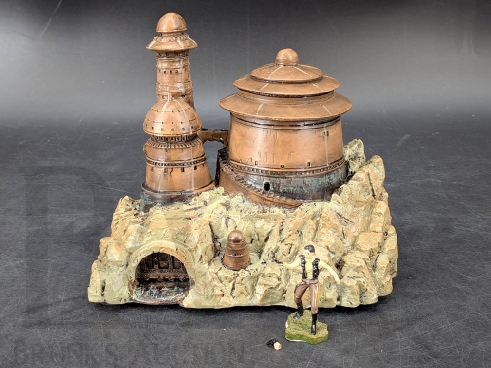 2009 Hawthorne Village Star Wars Jabba The Hutt's Palace With Han Solo Figure