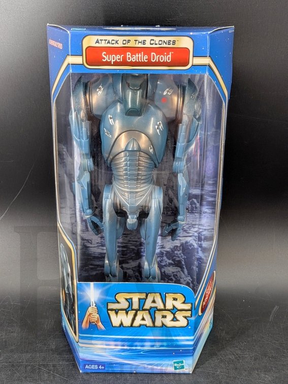 2002 Star Wars Attack of the Clones Super Battle Droid Figure Sealed Hasbro