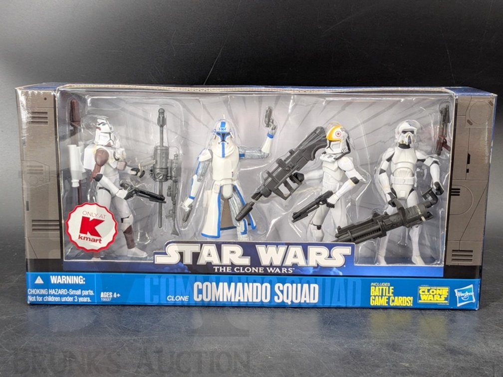 2010 Star Wars The Clone Wars Commando Squad Exclusive Figure Set Kmart Hasbro New