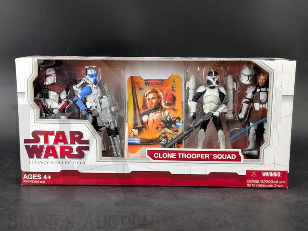 2009 Star Wars Legacy Collection Clone Trooper Squad Figure Set Hasbro New in Box