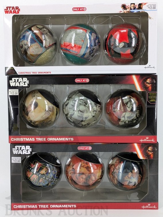 (9) Hallmark Star Wars Christmas Tree Ornaments Sets Only at Target Exclusive