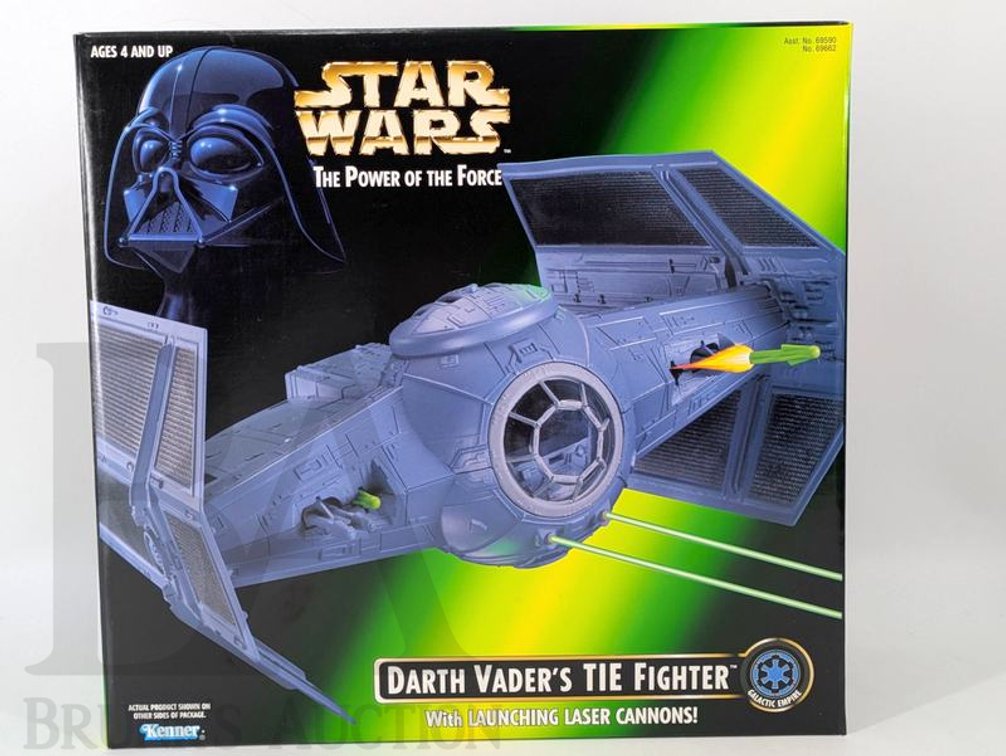 1996 Star Wars Power of the Force Darth Vader's TIE Fighter Kenner NIB