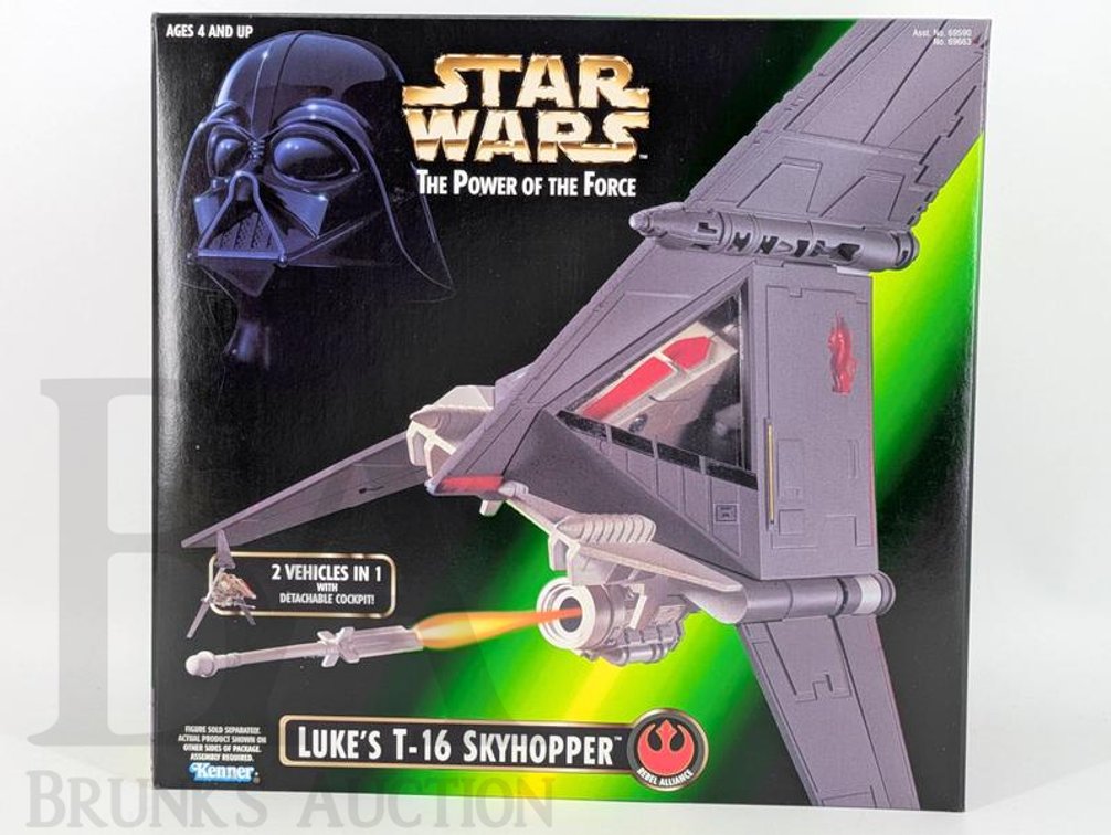 1996 Star Wars Kenner Luke's T-16 Skyhopper Power of the Force, Boxed, No Figure