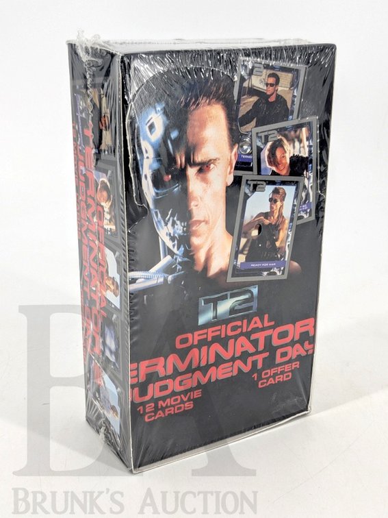1991 Terminator 2 Judgment Day Official Movie Cards Factory Sealed Box