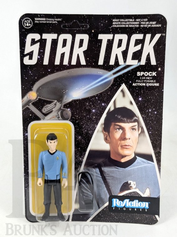 2015 Star Trek Spock 3.75" ReAction Figure by Funko/CBS, Carded, Series One