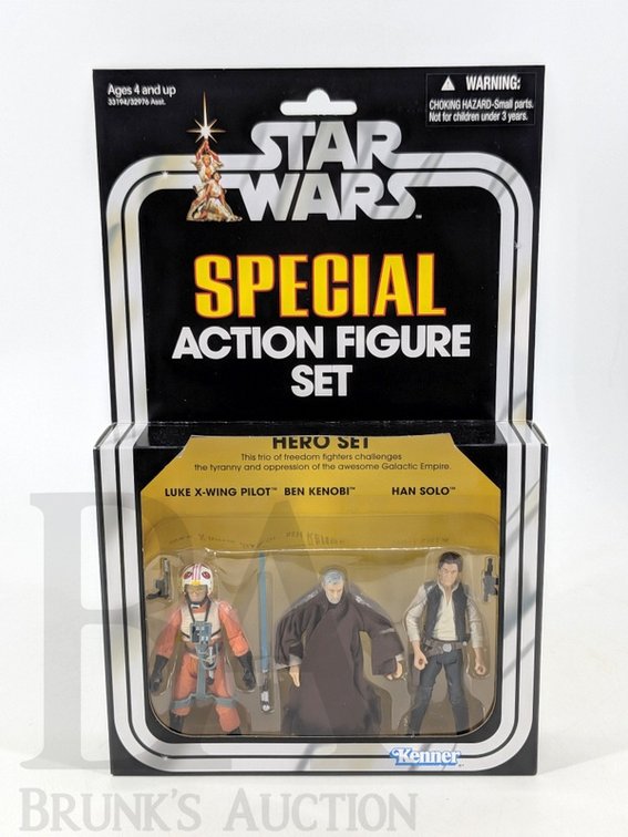 Star Wars Special Action Figure Set Hero Set Kenner Luke X-Wing Ben Kenobi Han Solo