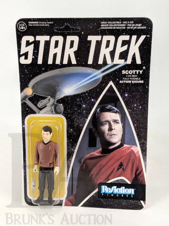2015 Star Trek Scotty 3.75" ReAction Action Figure by Funko New on Card
