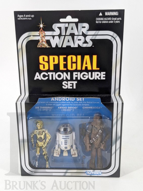 2011 Star Wars Special Action Figure Set Kenner Android Set C-3PO R2-D2 Chewbacca