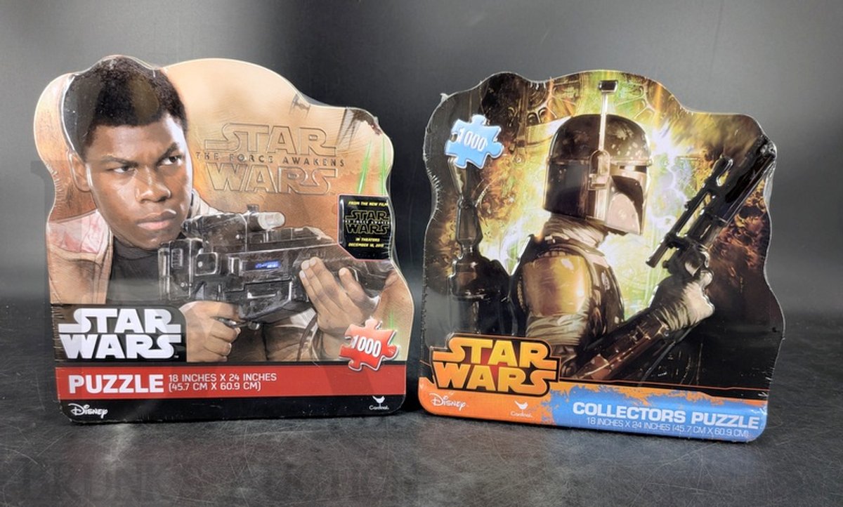 (2) Star Wars 1000-Piece Puzzles by Cardinal, The Force Awakens, Boba Fett, 18x24 Inch