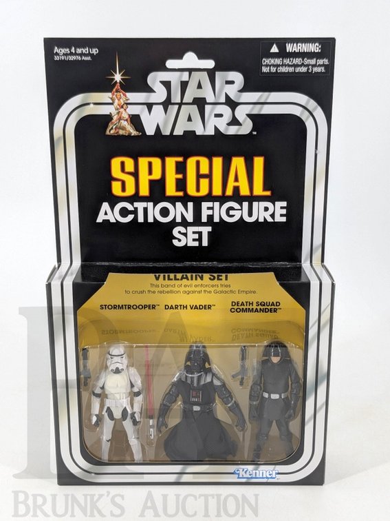 2010 Star Wars Special Action Figure Villain Set by Hasbro with Stormtrooper Darth Vader