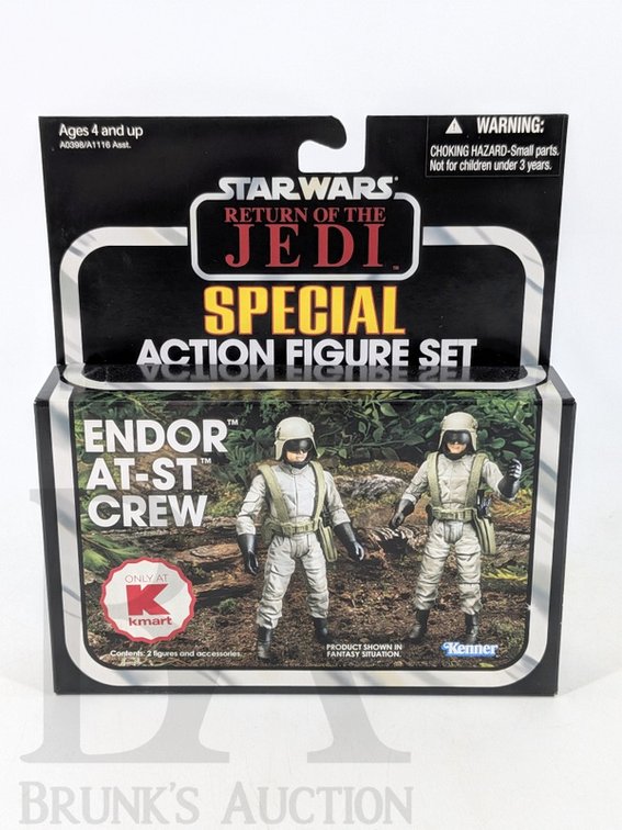 2012 Star Wars Return of the Jedi Endor AT-ST Crew Special Action Figure Set Kmart Exclusive