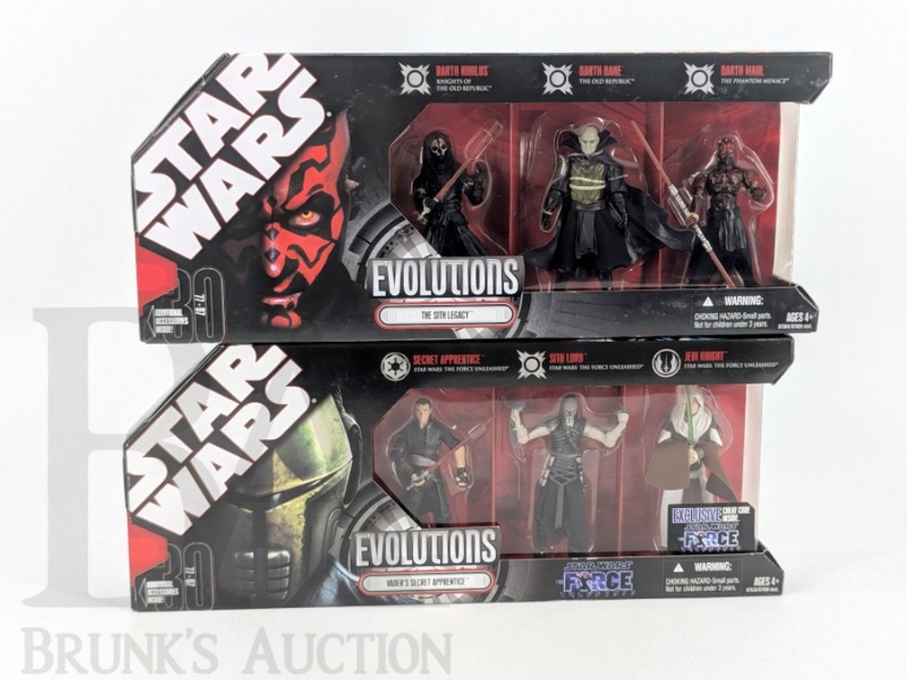 (2) 2008 Star Wars Evolutions Figure Sets: The Sith Legacy & Vader’s Secret Apprentice