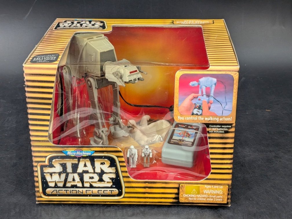 1996 Star Wars Micro Machines Action Fleet Remote Control Imperial AT-AT in Box
