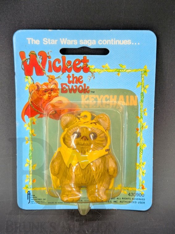 1983 Wicket the Ewok Star Wars Keychain by Dam Joseph Industries Inc.