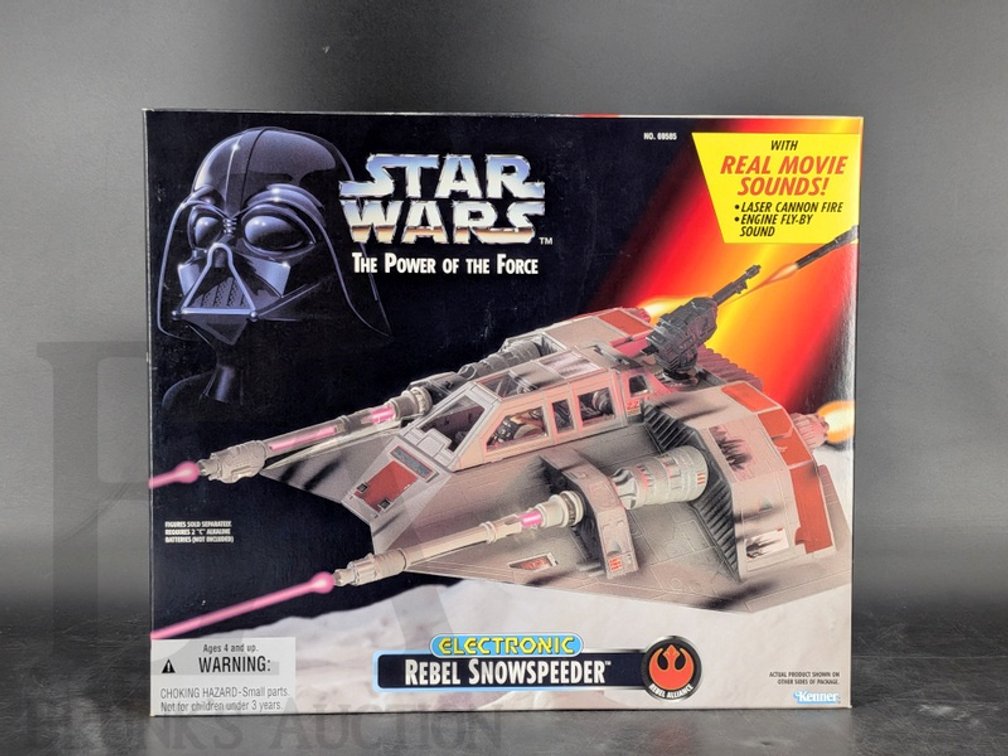 1995 Star Wars The Power of the Force Electronic Rebel Snowspeeder Kenner Boxed