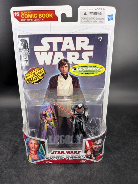 2009 Star Wars Legacy Collection Comic Pack Deliah Blue & Darth Nihl Sealed Exclusive