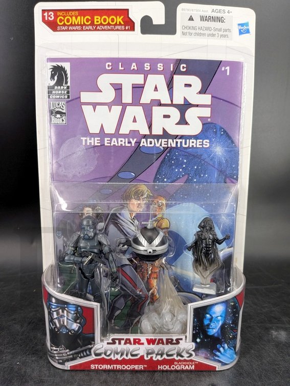 2009 Star Wars Comic Packs Stormtrooper Blackhole Hologram Dark Horse Hasbro Sealed