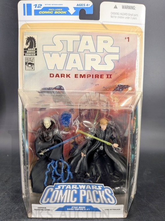 2008 Star Wars Comic Packs Dark Empire II #1 Action Figures Hasbro w/ Comic