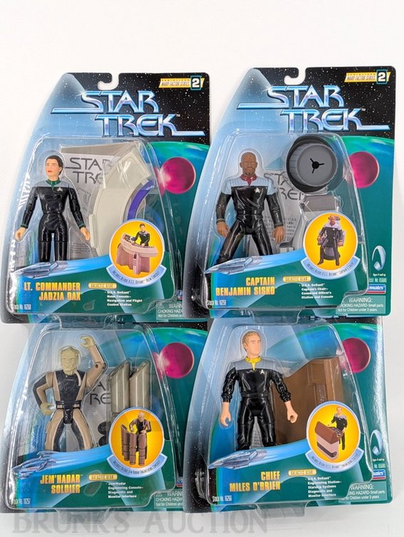 (4) 1998 Playmates Star Trek Deep Space Nine Action Figures Assortment MOC