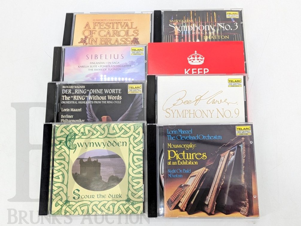(10) Classical, Film & Christmas CD Lot Telarc, MECO, Gwynwydden, Maazel, Cincinnati Pops