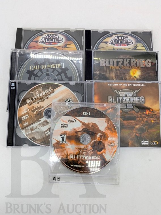 (6) PC Games: Axis & Allies, Call to Power II, Blitzkrieg Series, Expansion Packs 2000–2004