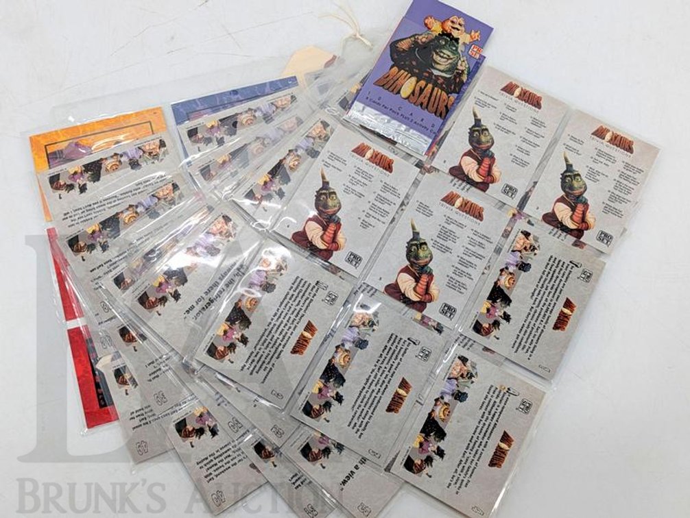 1991 Pro Set Dinosaurs TV Show Trading Cards Collection in Plastic Sleeves