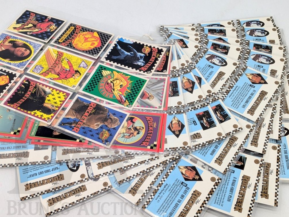 1991 The Rocketeer Complete Trading Card Set Topps With Stickers and Puzzle Cards