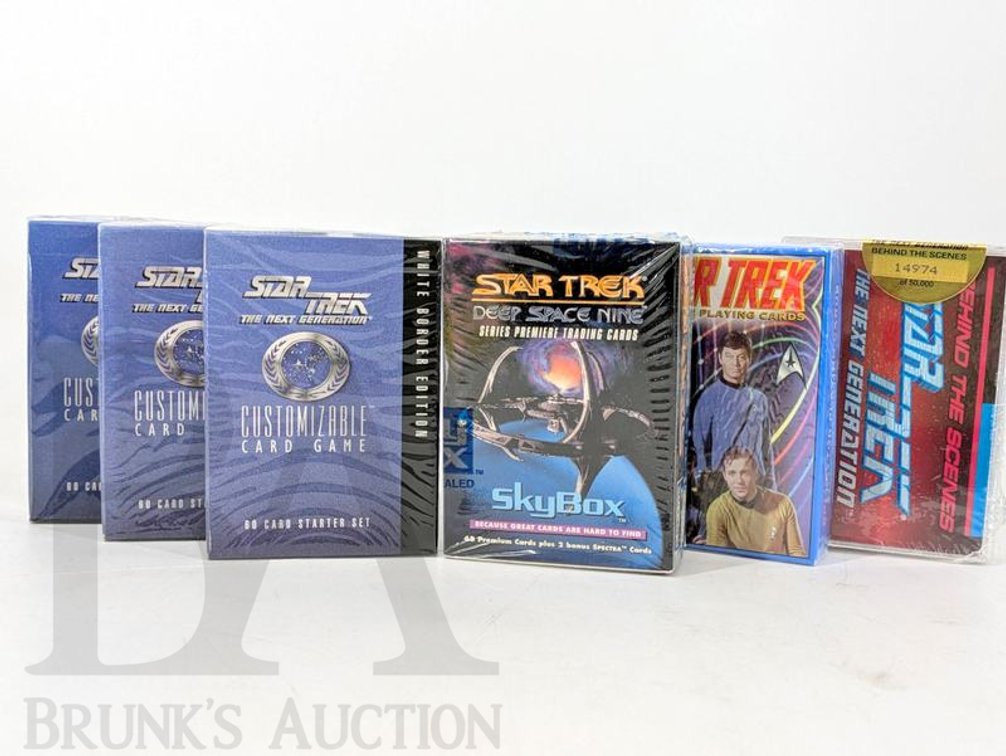 Star Trek Sealed Trading & Playing Card Lot, Customizable Games, SkyBox DS9, Collector Sets