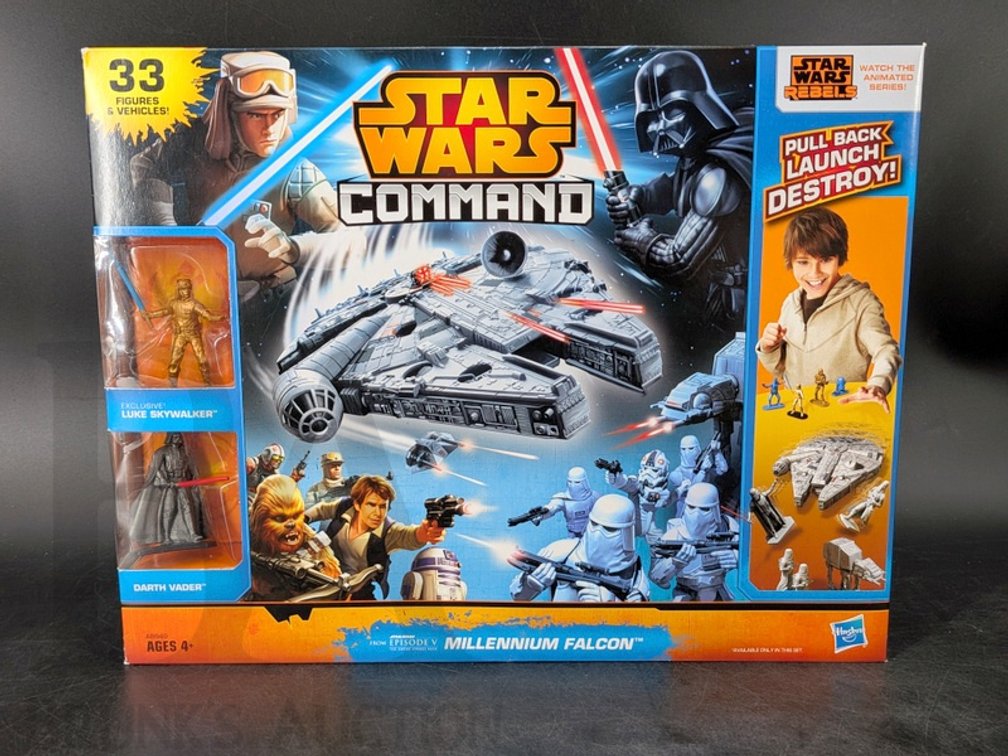 2014 Star Wars Command Millennium Falcon Set, 33 Figures & Vehicles, Hasbro, Sealed