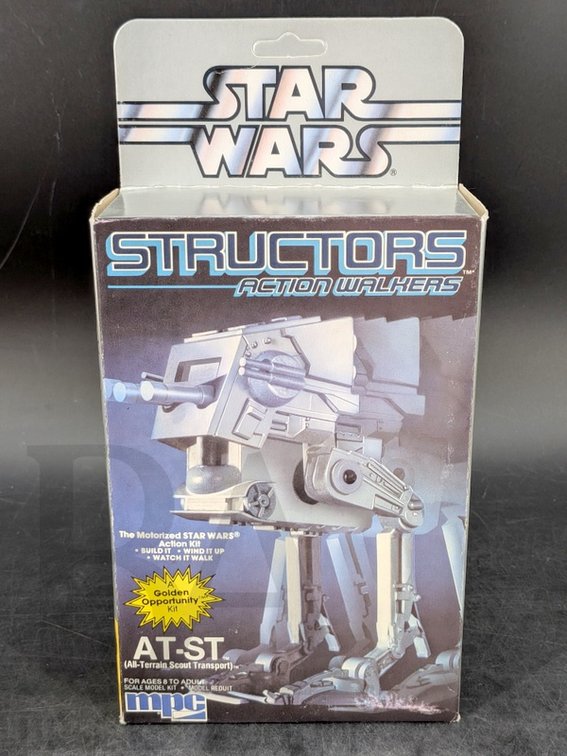 1984 Star Wars MPC Structors Action Walkers AT-ST Model Kit, Sealed Box