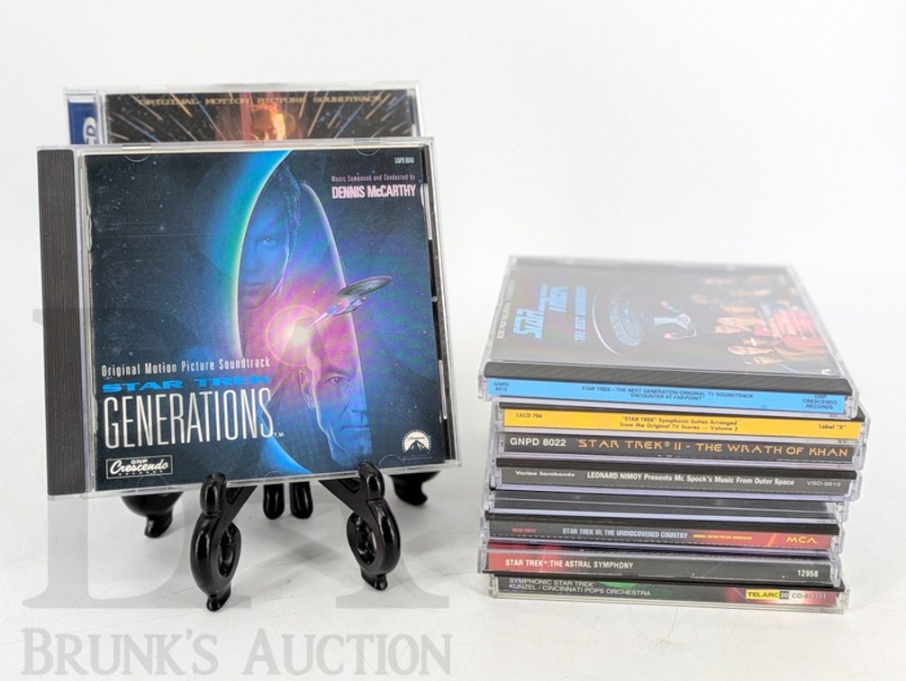 (10) Star Trek Soundtrack CD Lot Including Films, TV Shows, and Symphonic Collections