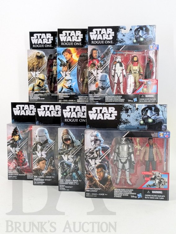 (7) Star Wars Hasbro 2-Packs Rogue One, Force Awakens & Rebels Action Figures Assortment