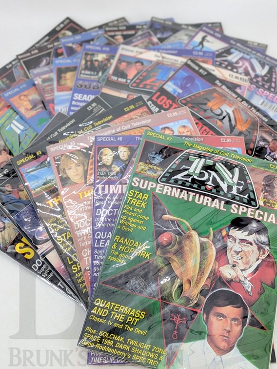 (25) TV Zone Cult Television Magazine Specials, Star Trek, Doctor Who, X-Files 1991–1998