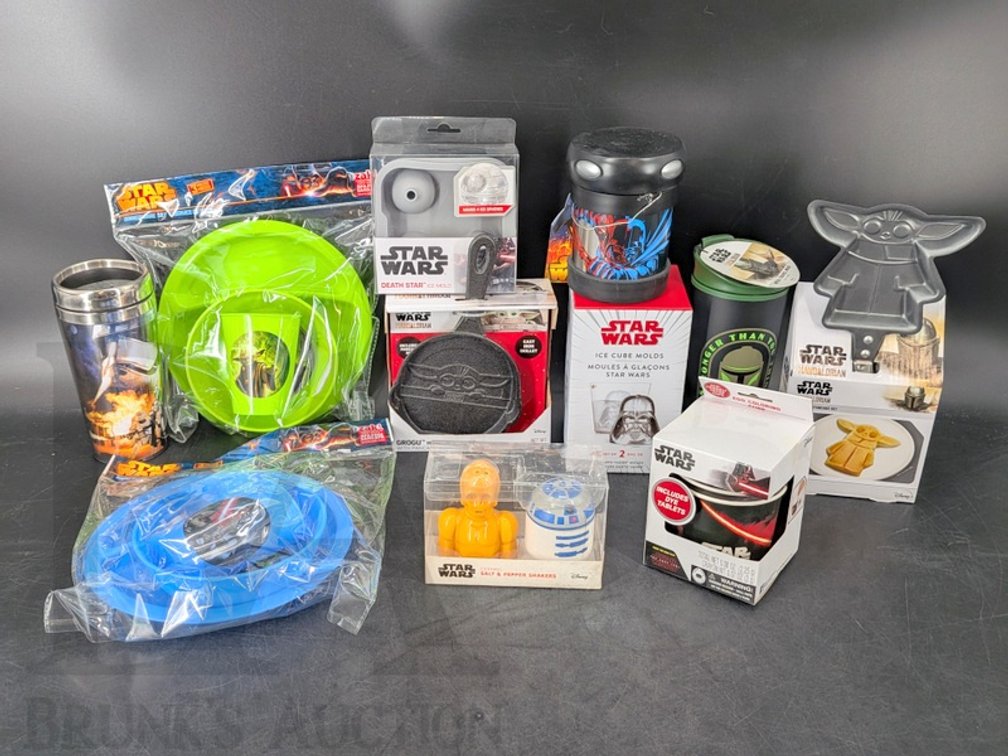 Star Wars Assortment Drinkware, Ice Mold, Pancake Sets, Salt & Pepper Shakers & More